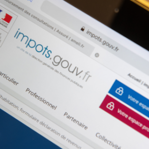 Vue du portail impots gouv fr