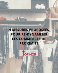Présentoir de vêtements pour un commerce de proximité en centre ville en France
